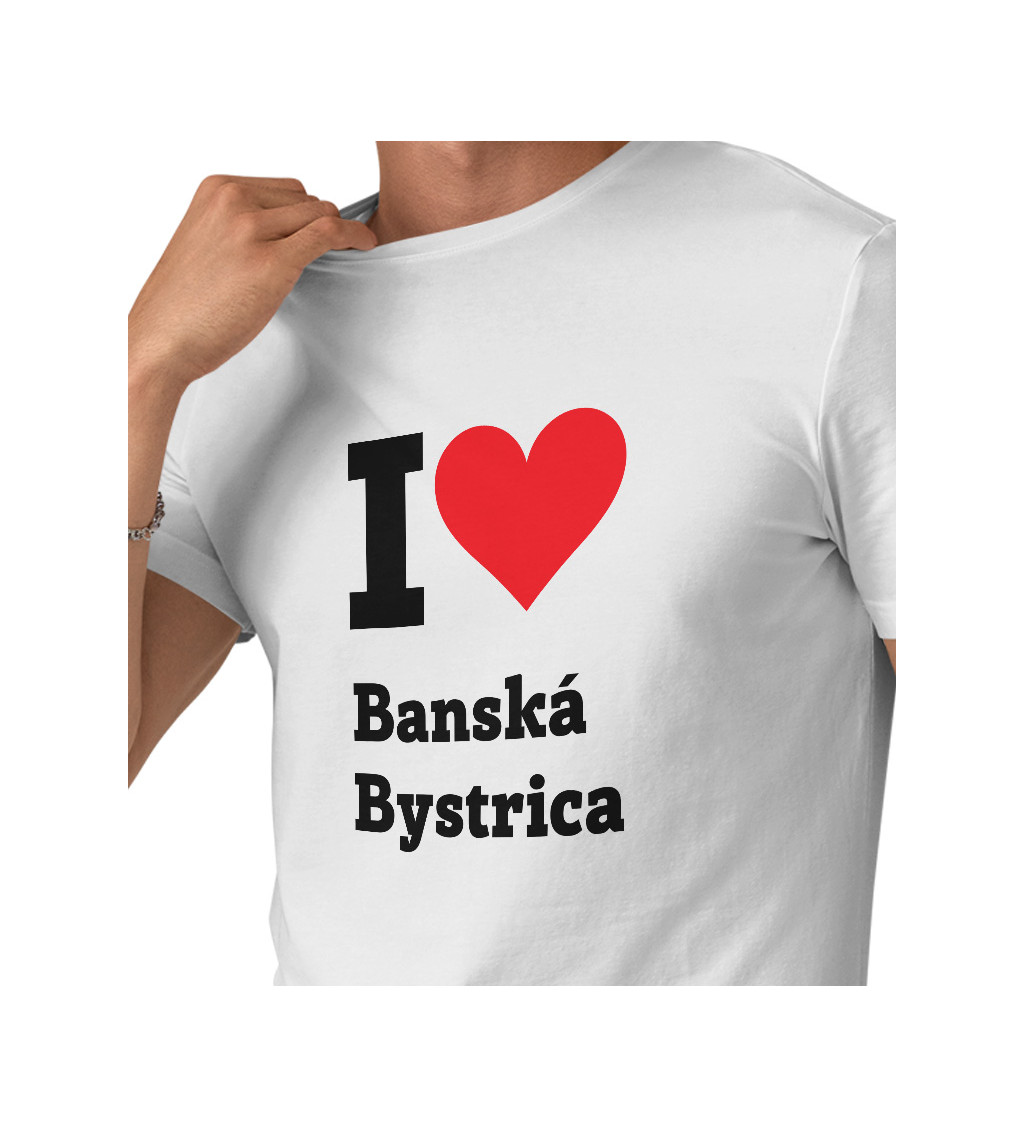 Pánské triko I love Banská Bystrica