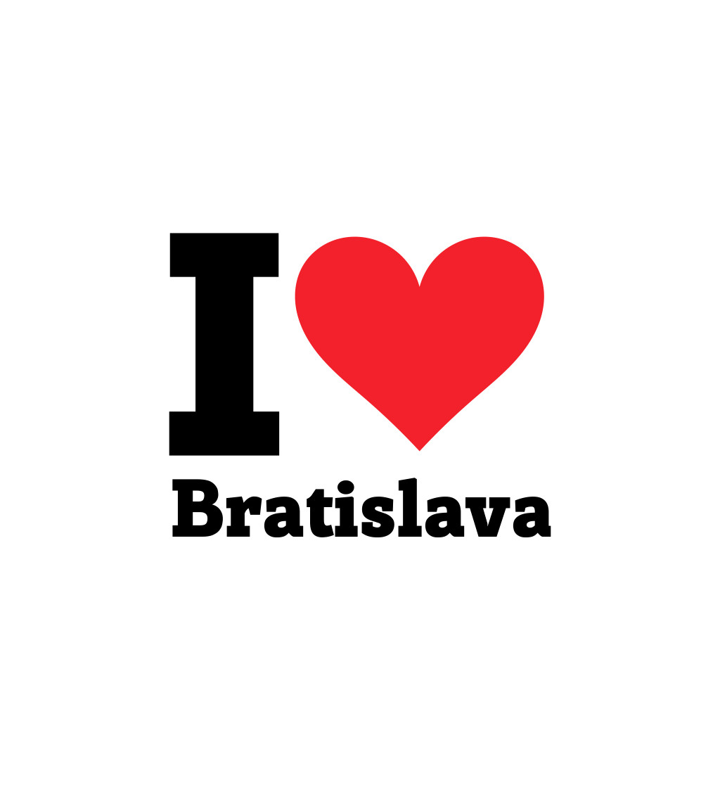 Pánské triko I love Bratislava