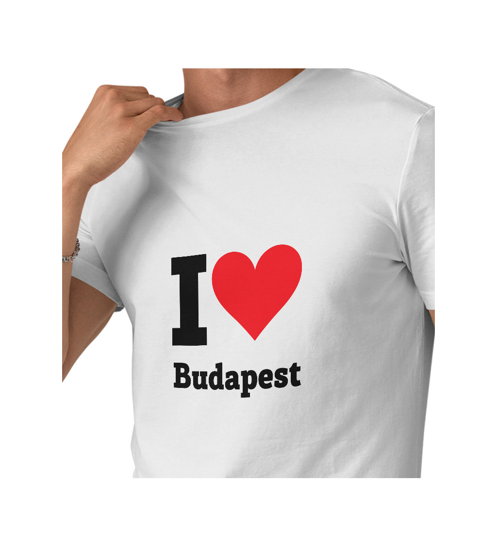 Pánské triko I love Budapest