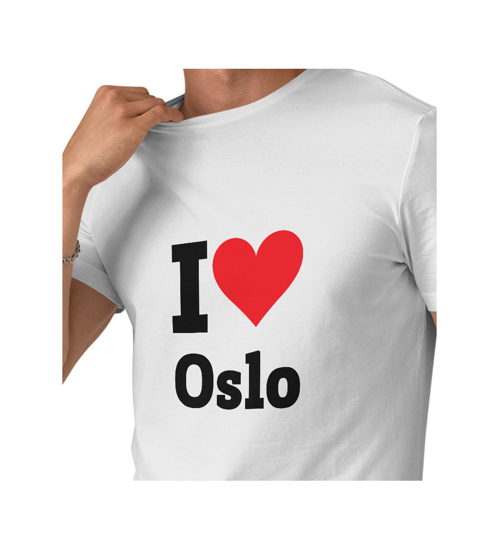 Pánské triko I love Oslo