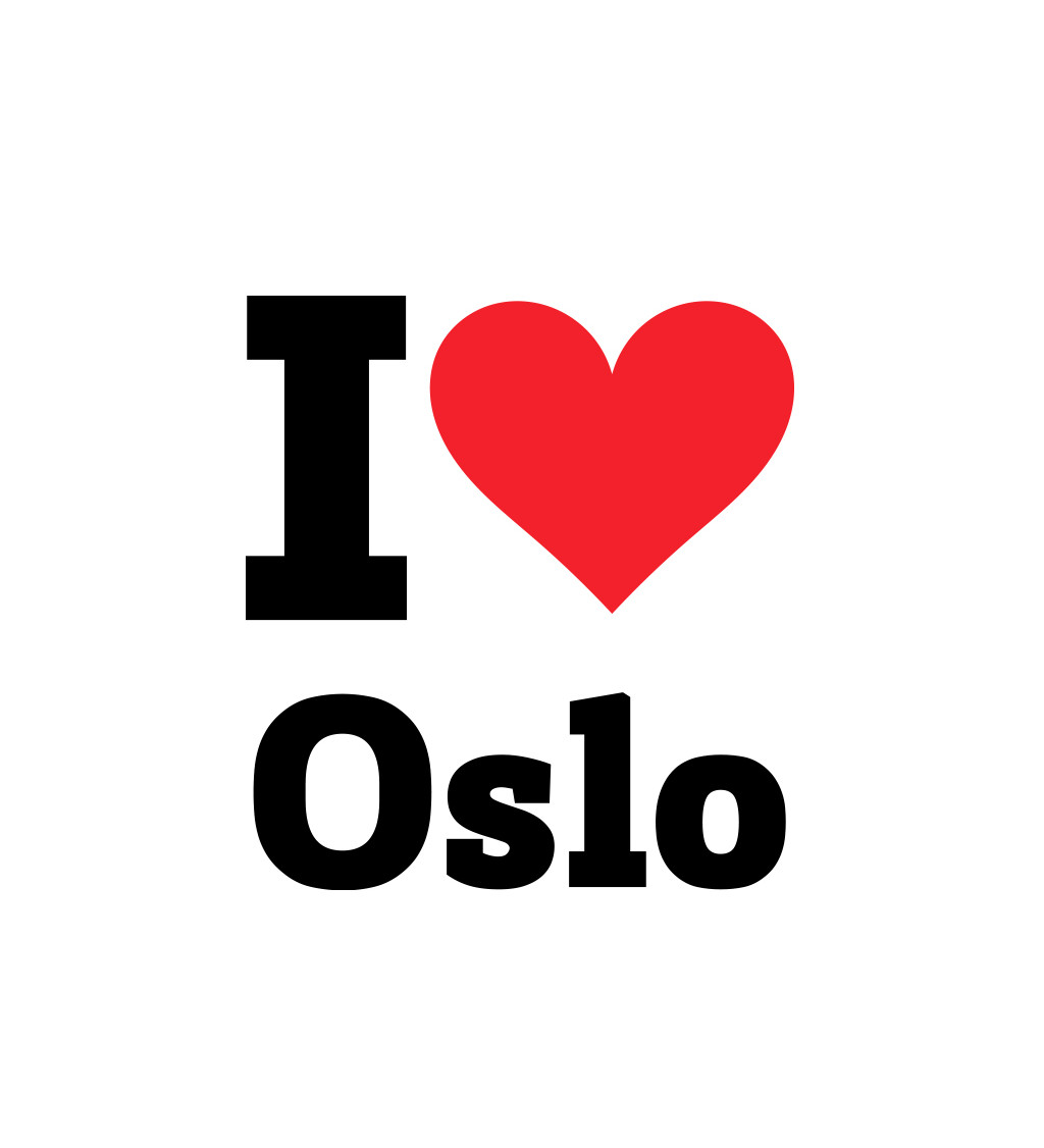 Pánské triko I love Oslo