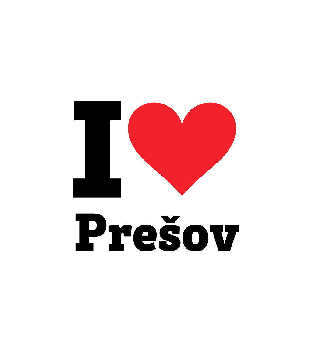 Pánské triko I love Prešov