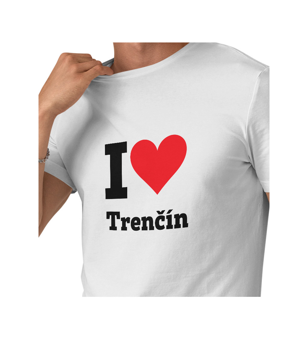 Pánské triko I love Trenčín