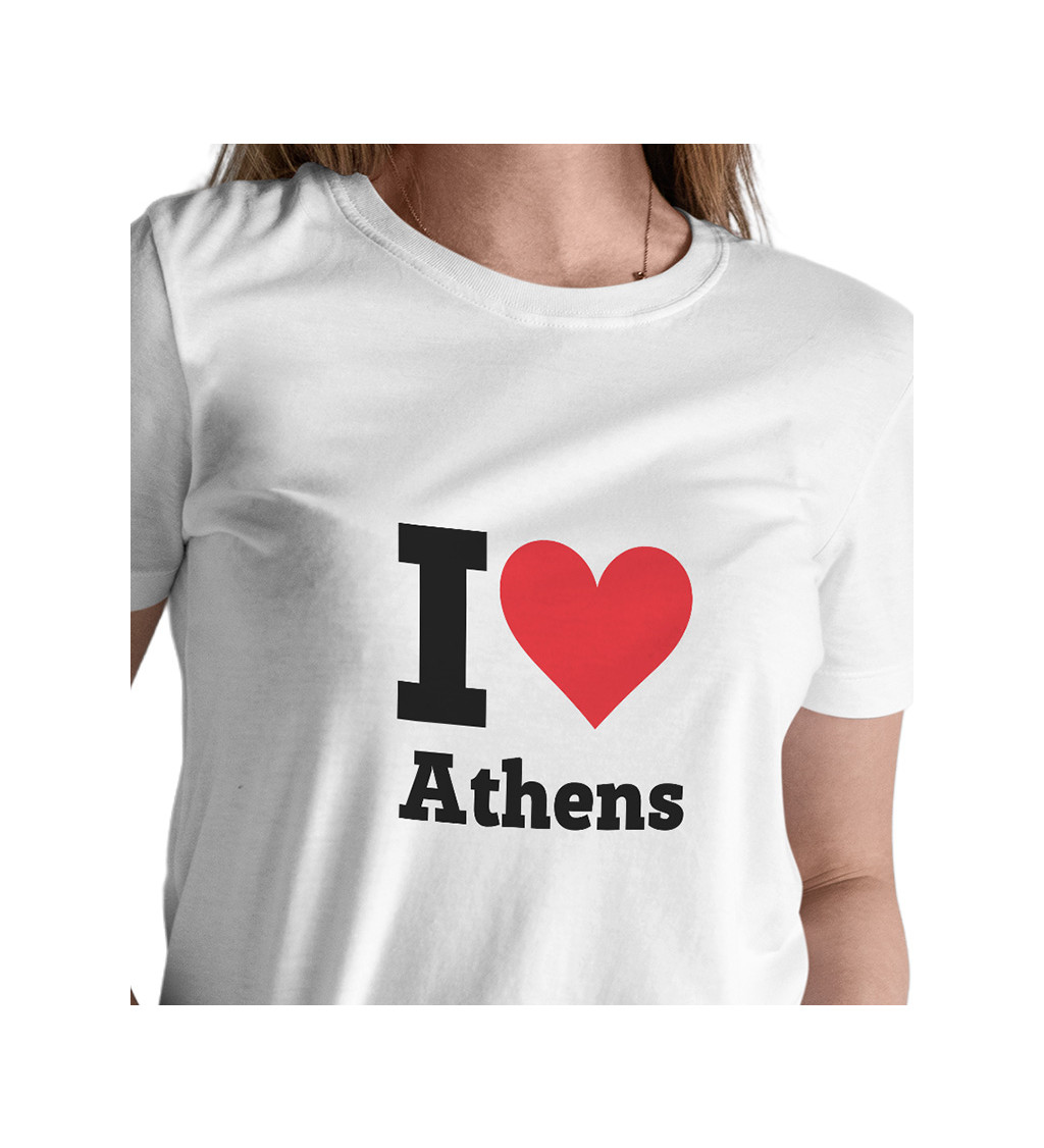 Dámské triko I love Athens