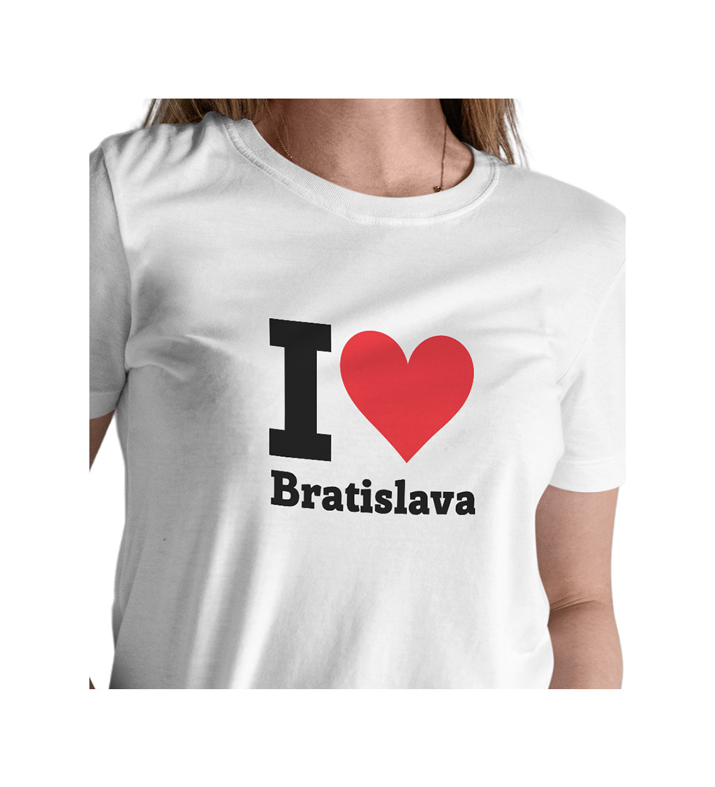 Dámské triko I love Bratislava