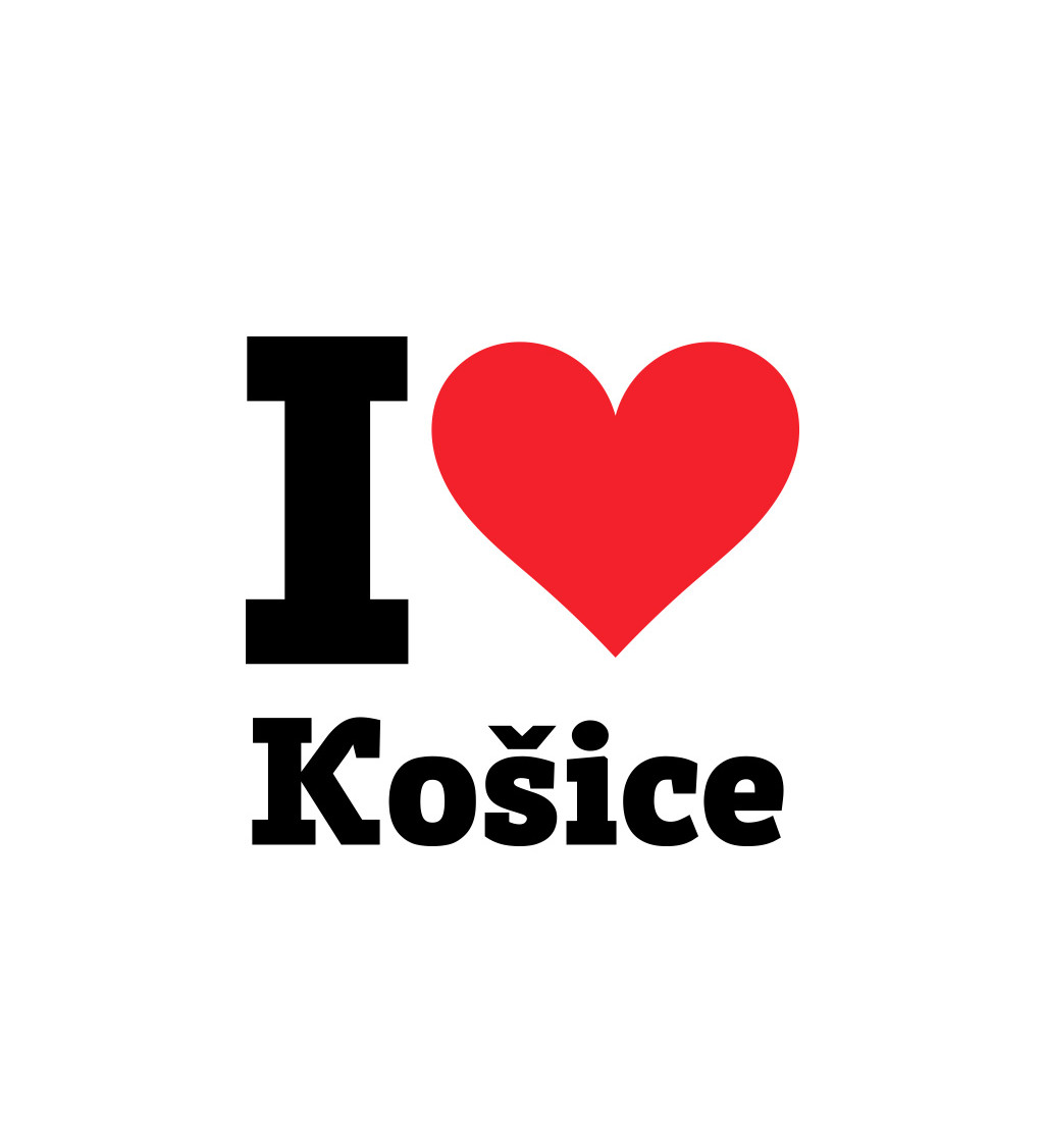 Dámské triko I love Košice