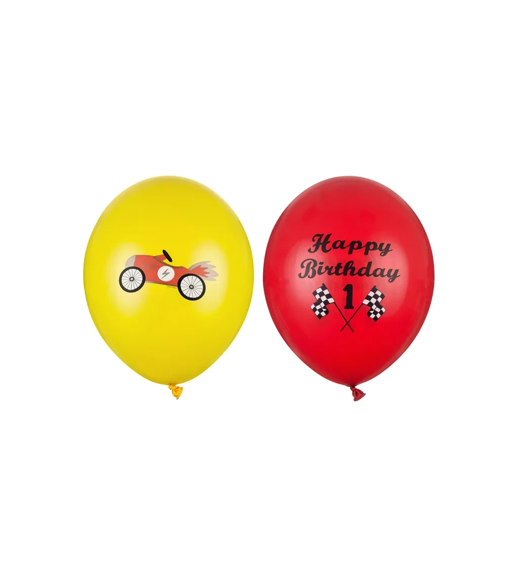 Happy birthday auto - latexové balónky