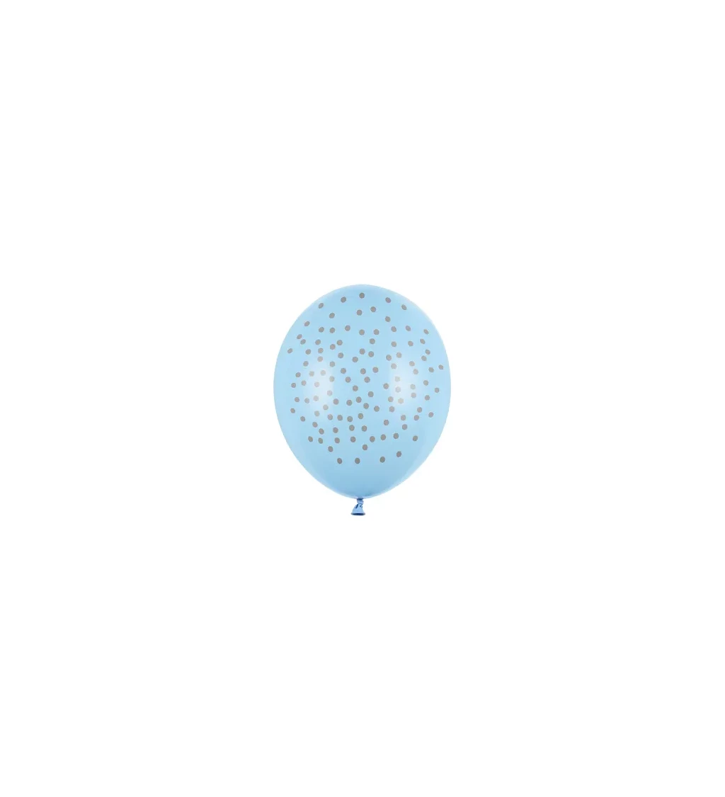 Strong balónky modré s puntíkama