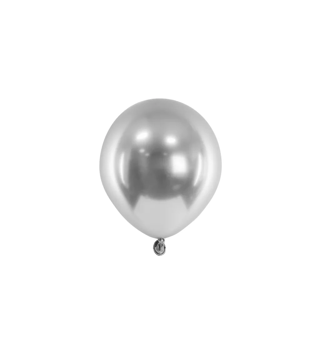 Glossy balónky - stříbrné