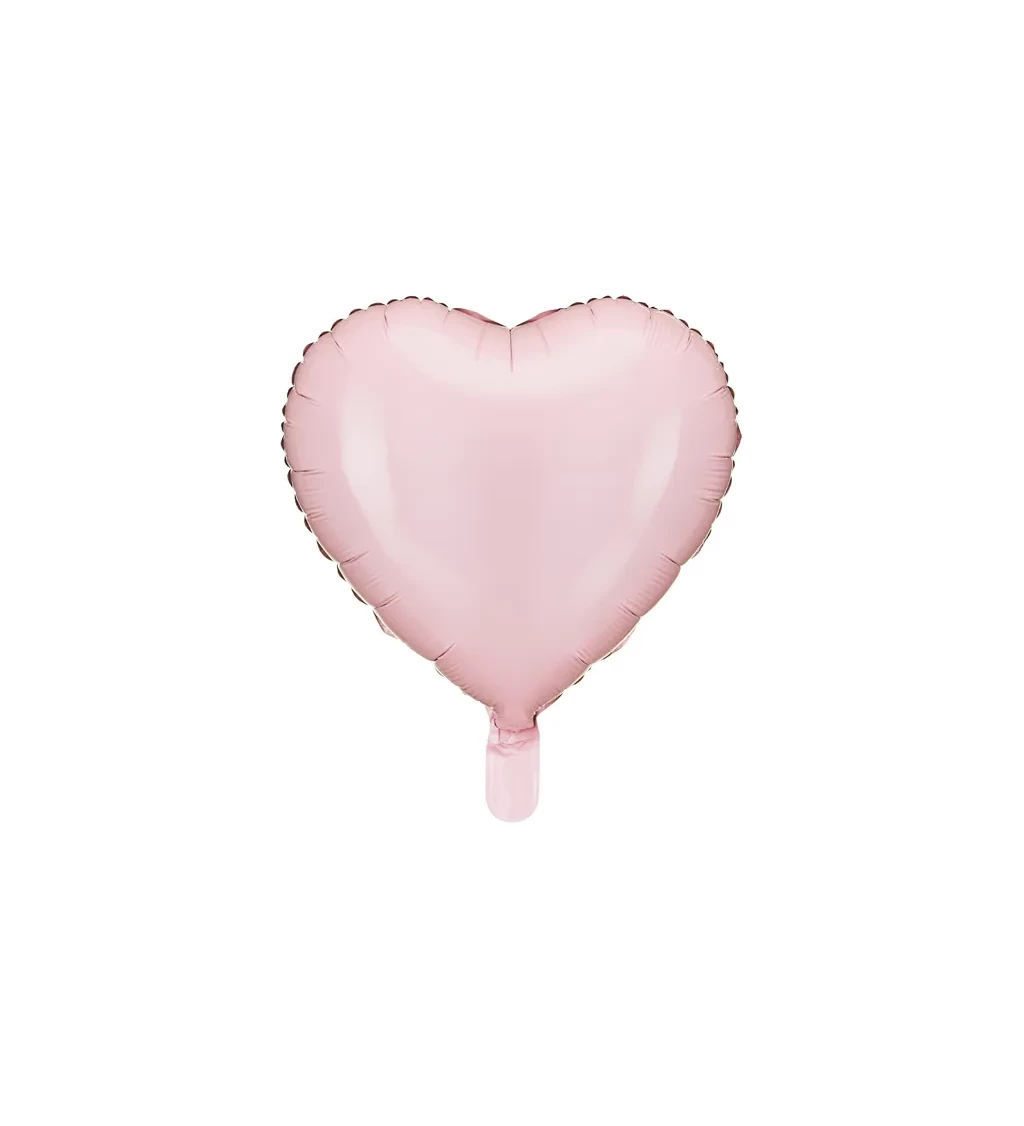 Balónek srdíčko světlé růžové