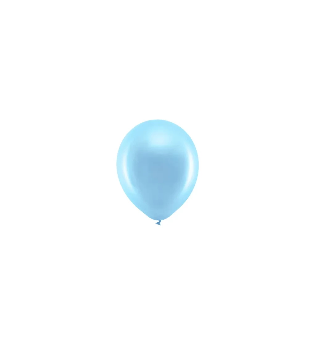 Lesklé modré balónky