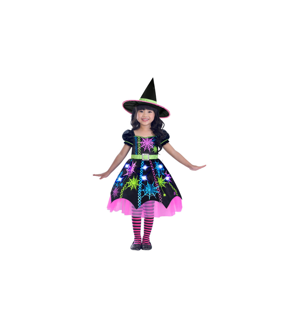 Spider witch dívčí kostým