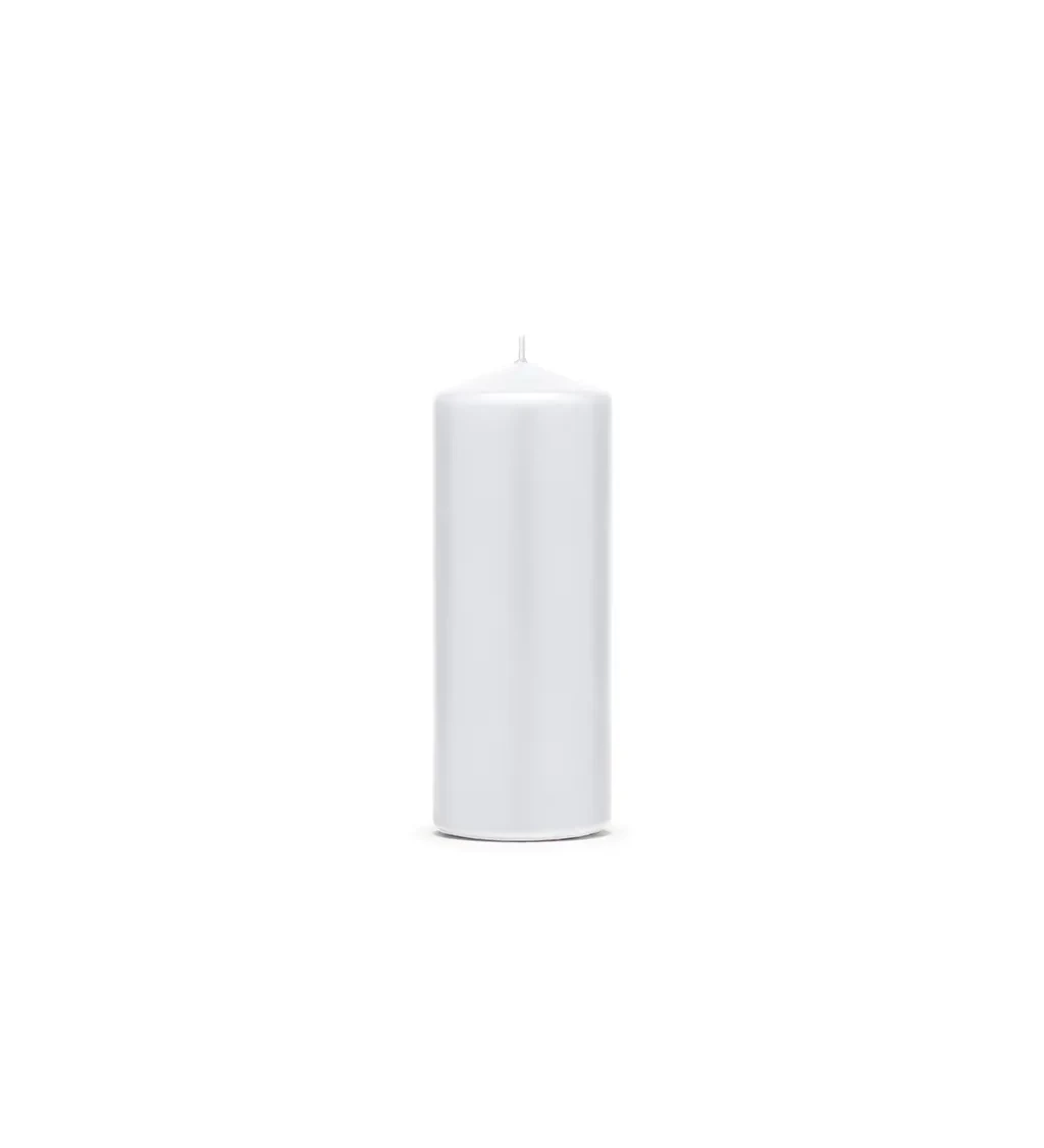 Matná bílá svíčka