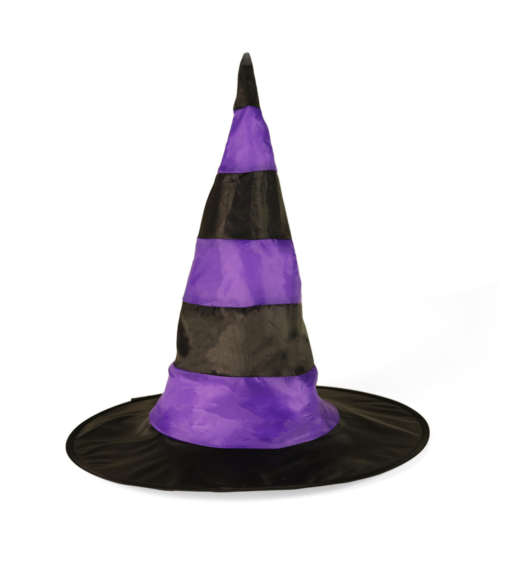 Čarodějnický klobouk s vlasy pro dospělé