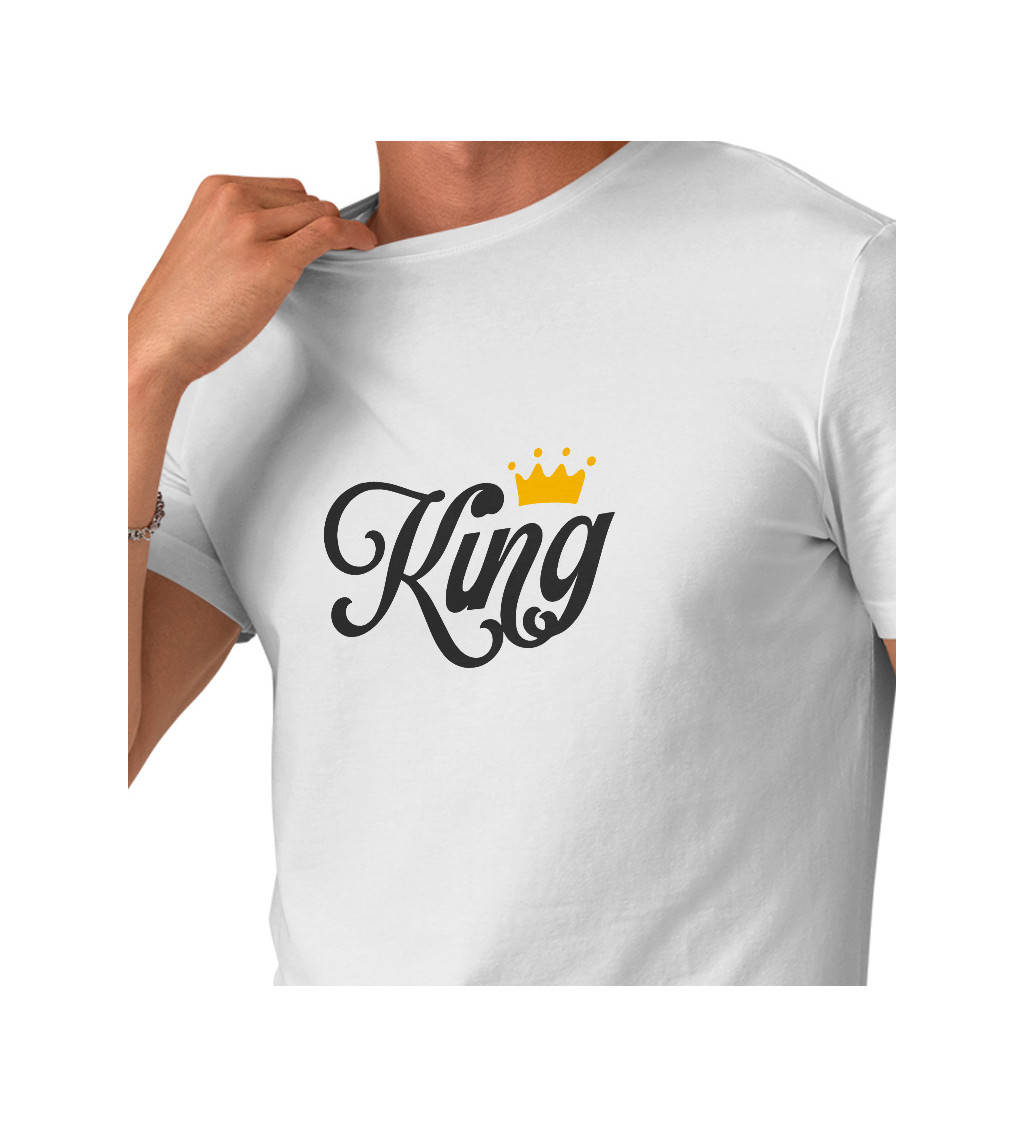 Pánské tričko bílé King
