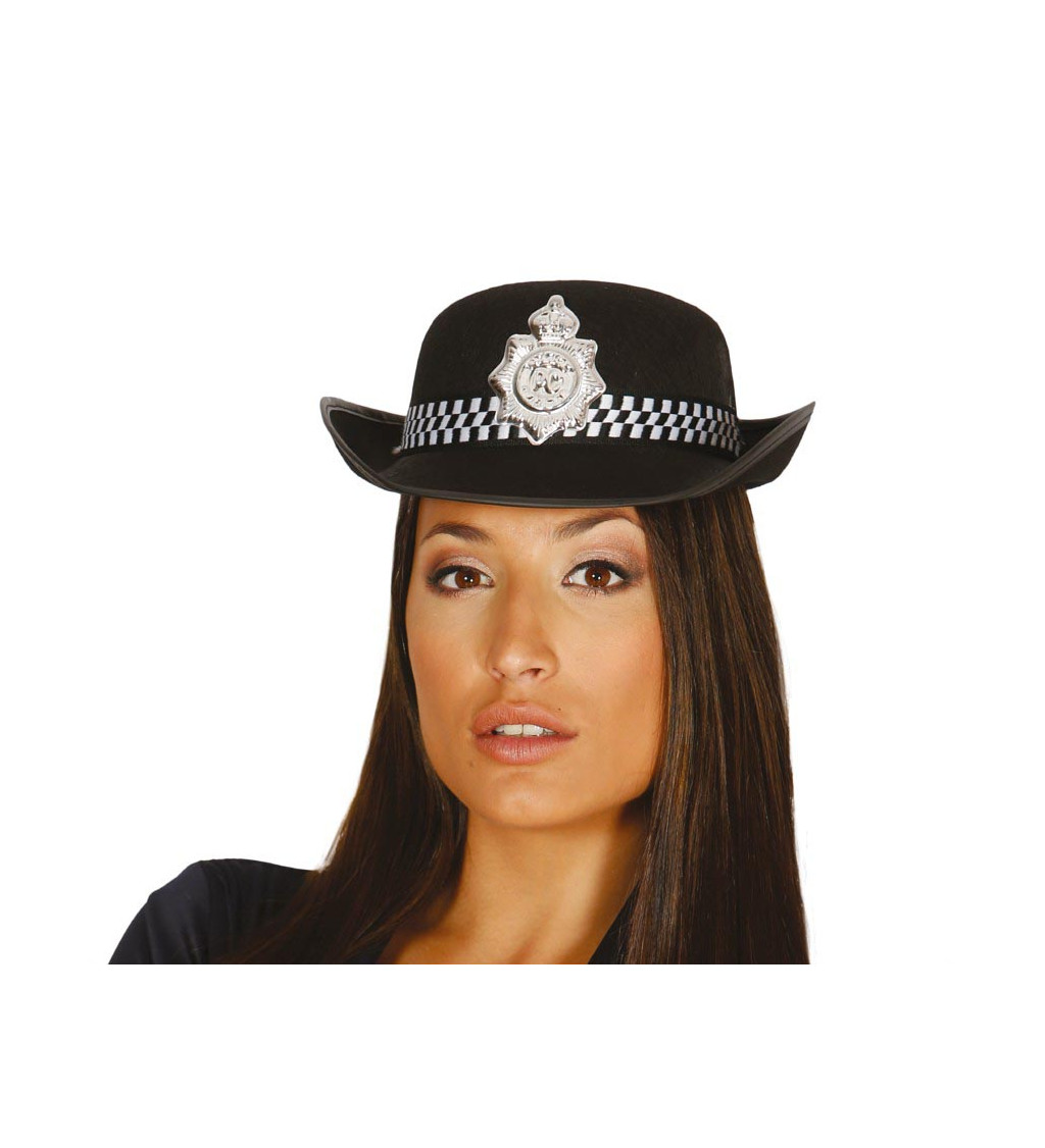 Klobouk policisty z filcu