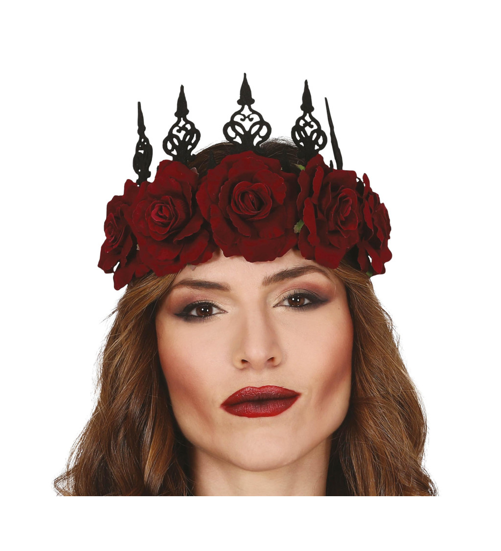 Věnec - květinová zlá královna