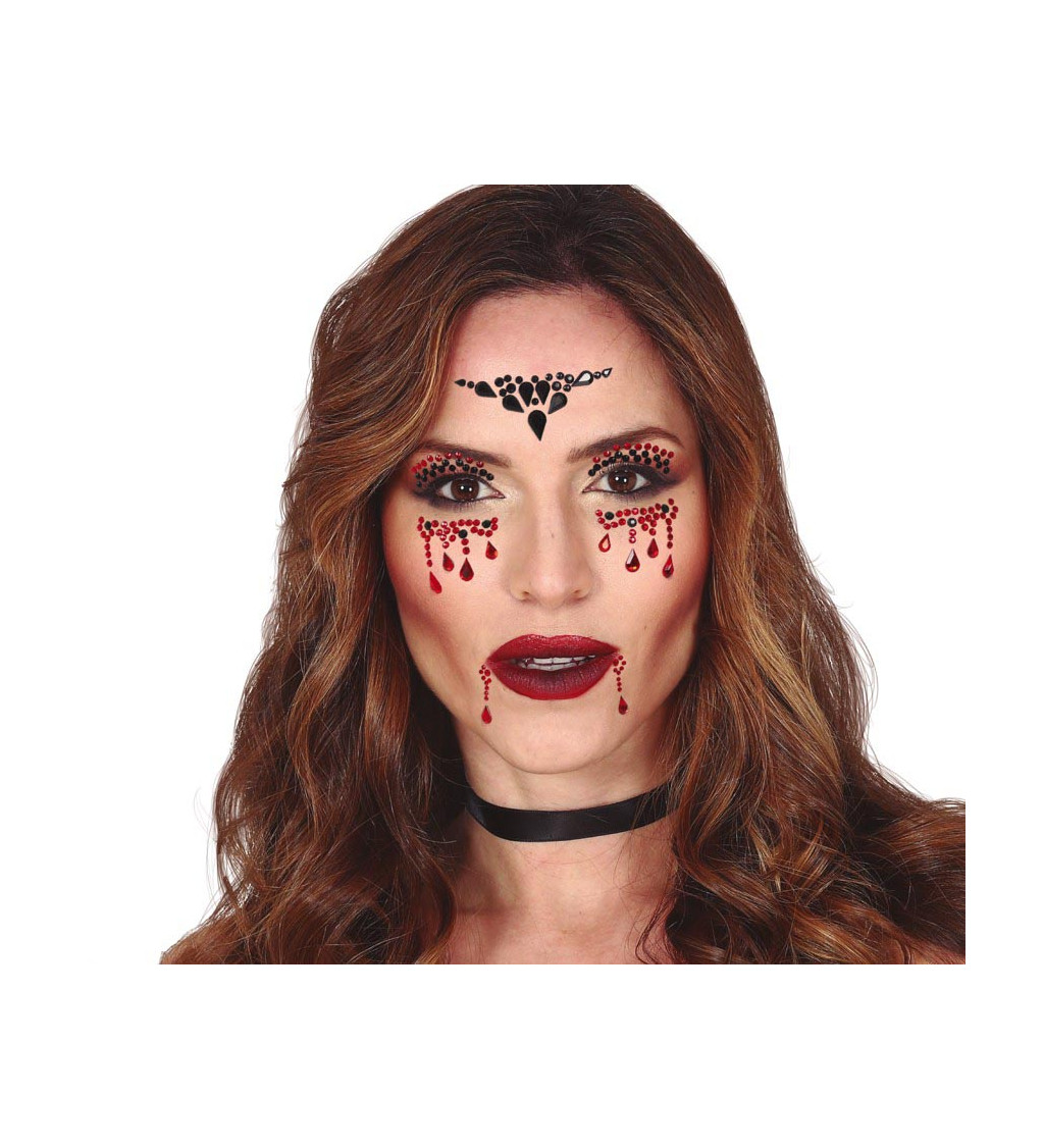 Lepicí obličejové drahokamy