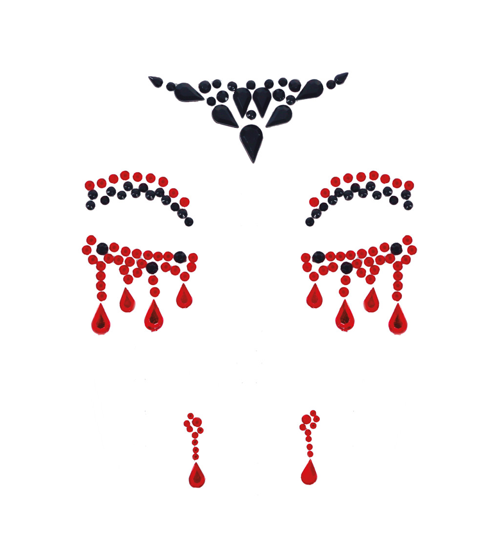 Lepicí obličejové drahokamy