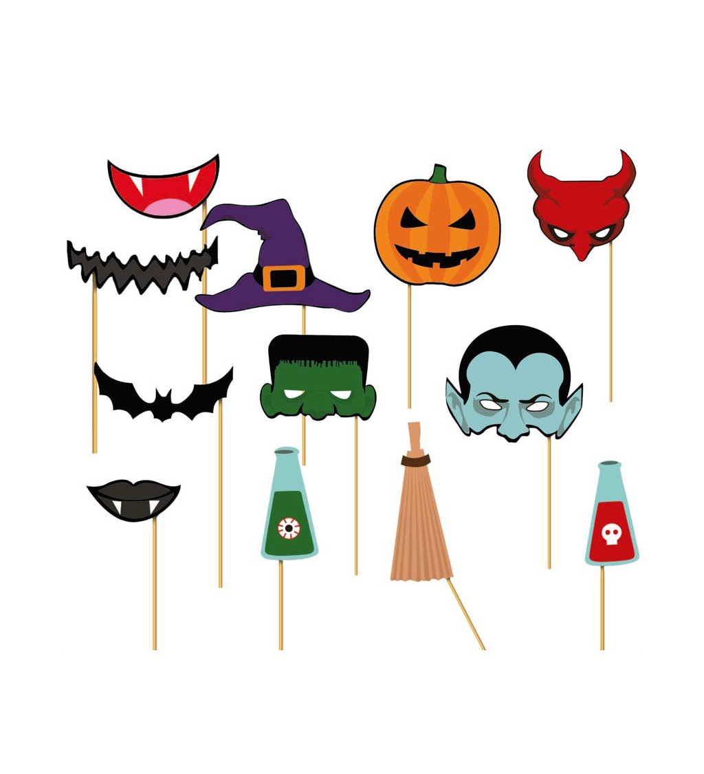 Halloweenská fotostěna