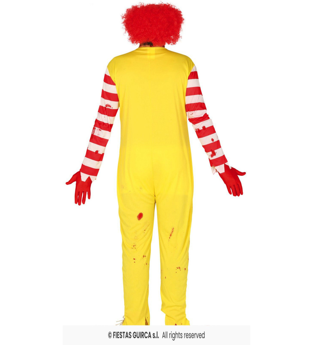 Pánský kostým Klaun hamburger