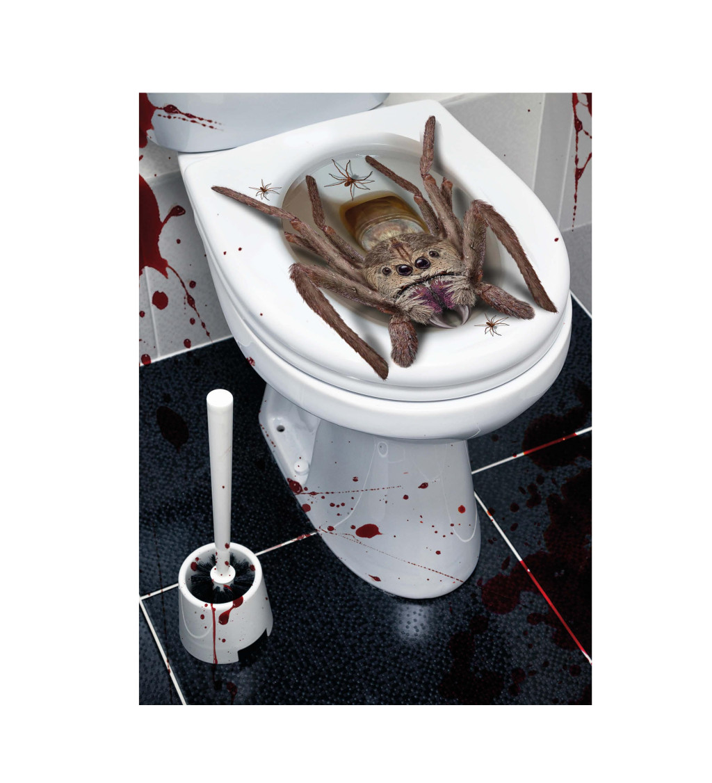 Dekorace WC pavouka