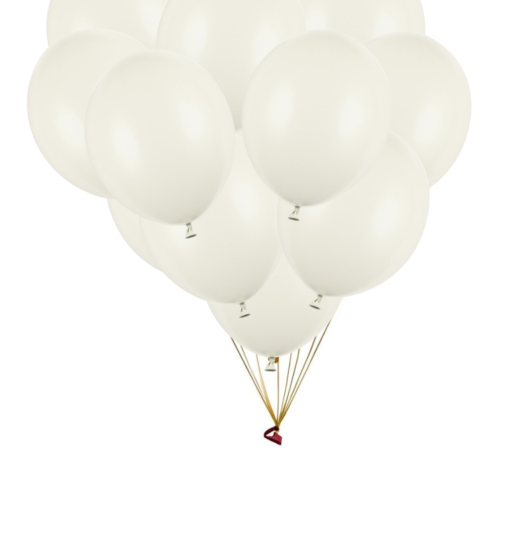 Balení krémových latexových balónků
