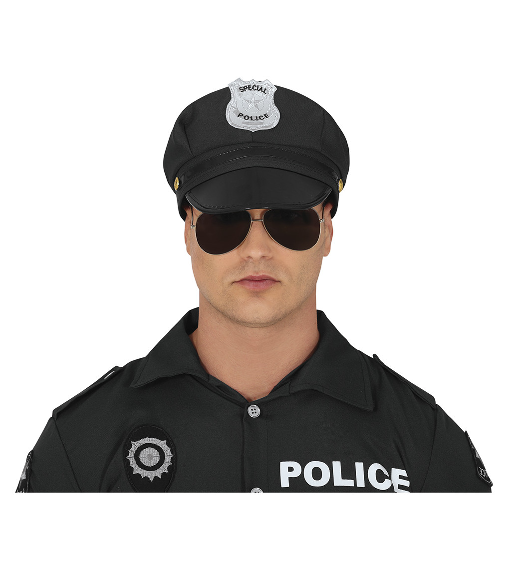 Látkový policejní klobouk