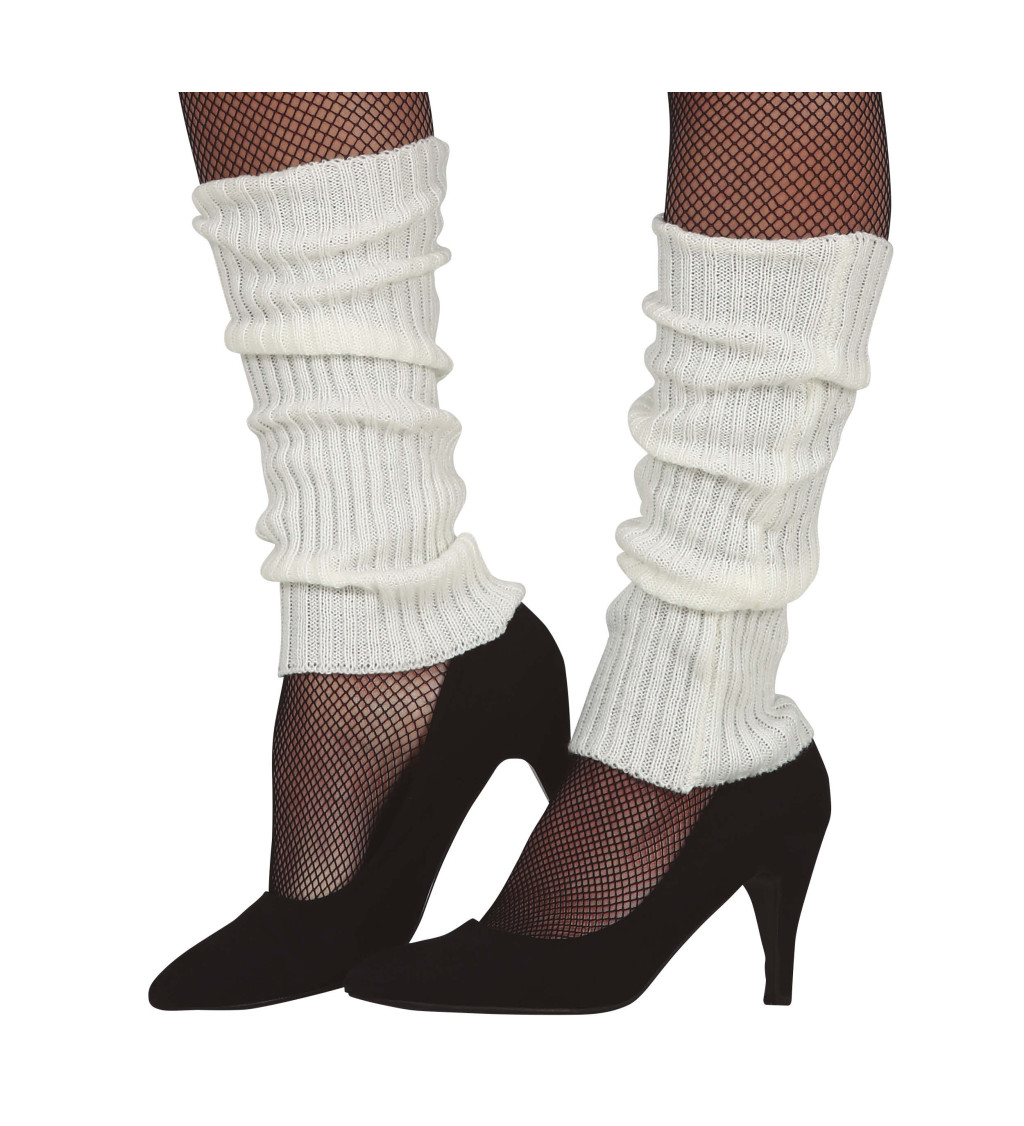 Bílé návleky na nohy