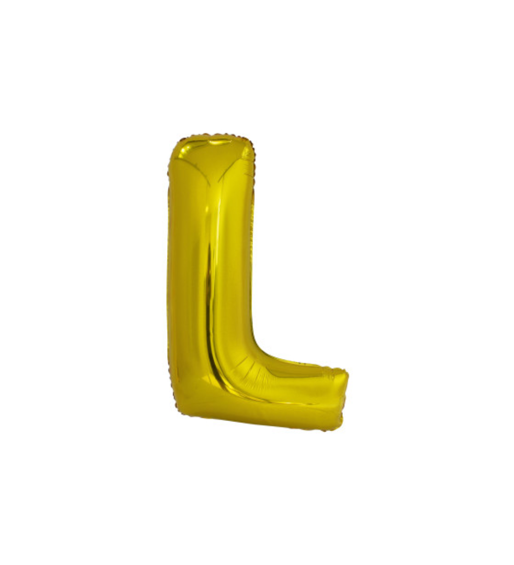 Zlatý balón písmeno L