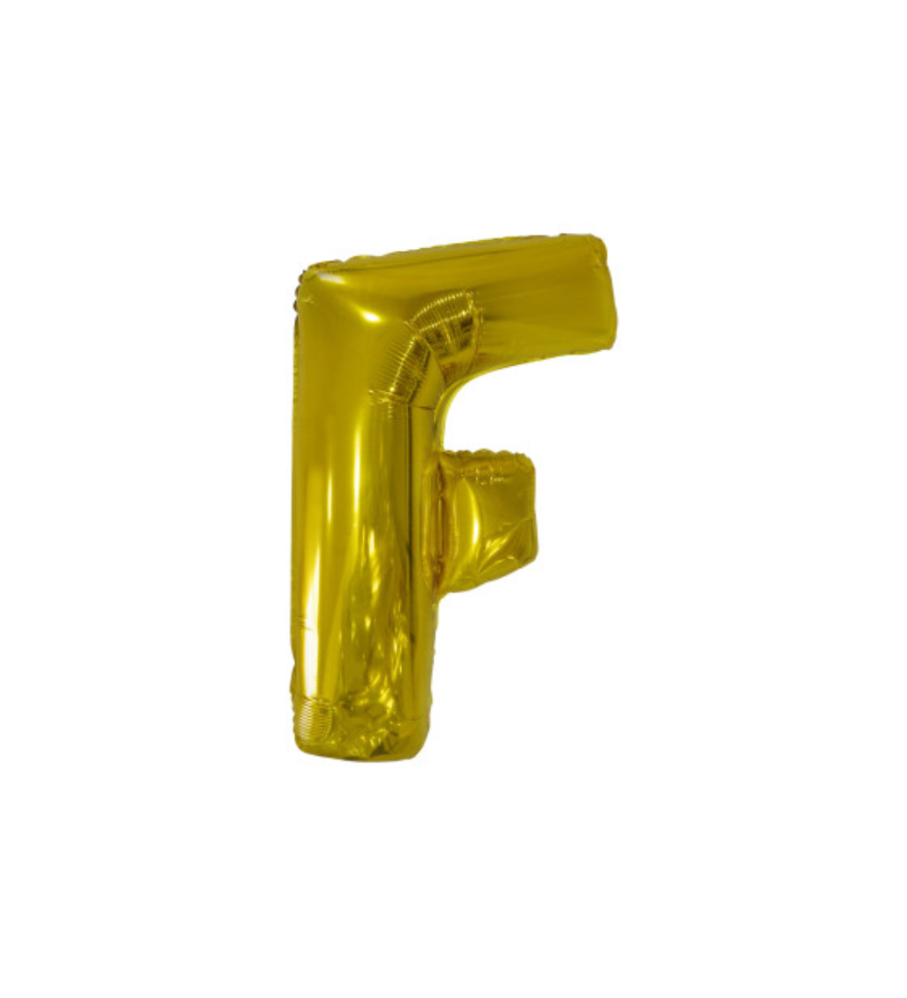 Fóliové zlaté písmeno F