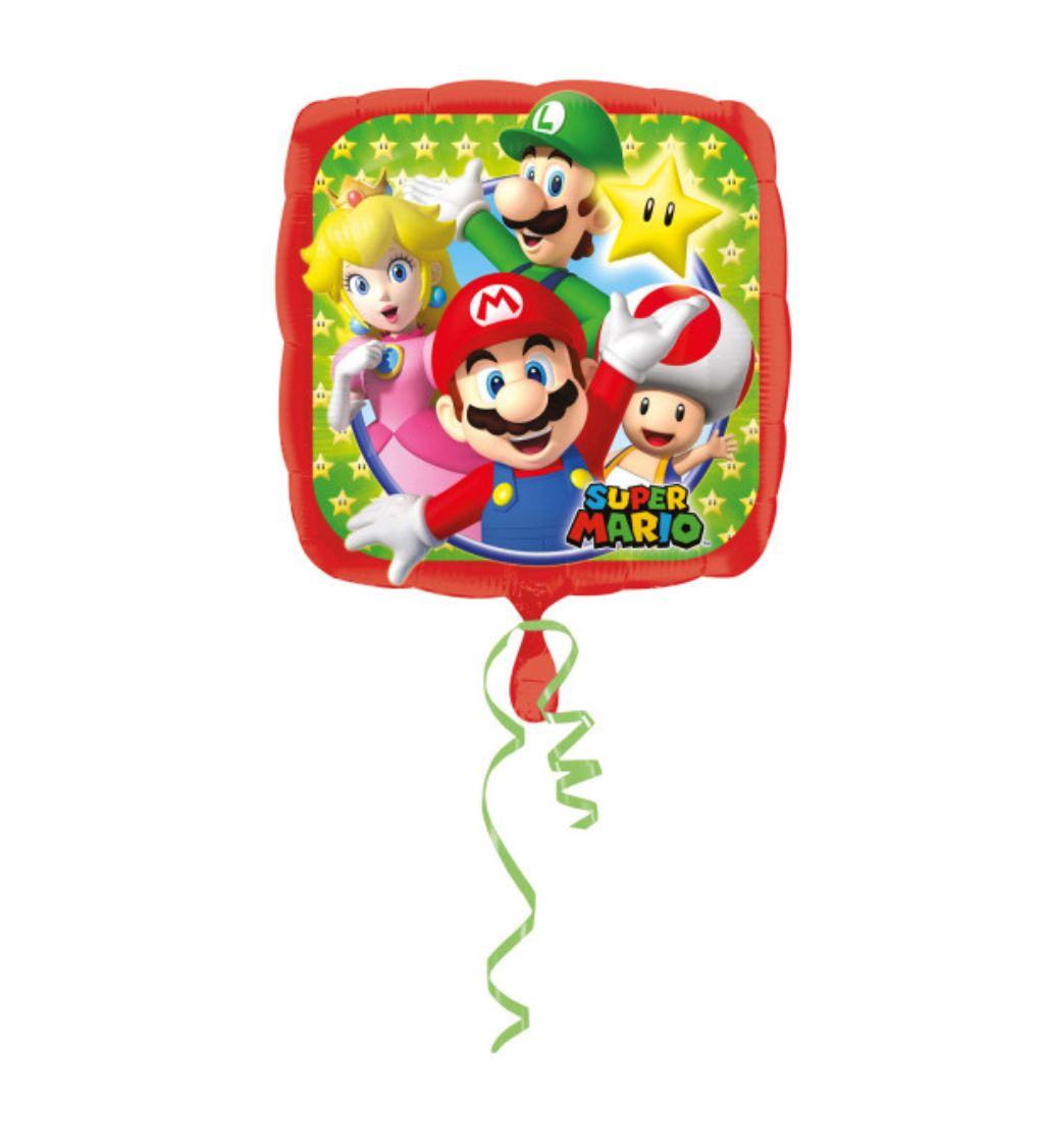 Fóliový balónek Super Mario crew