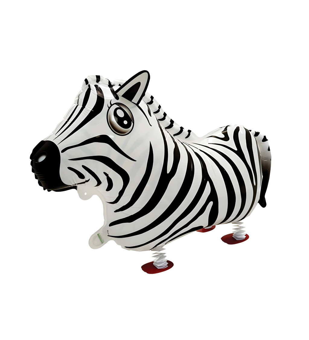 Chodící balónek zebra