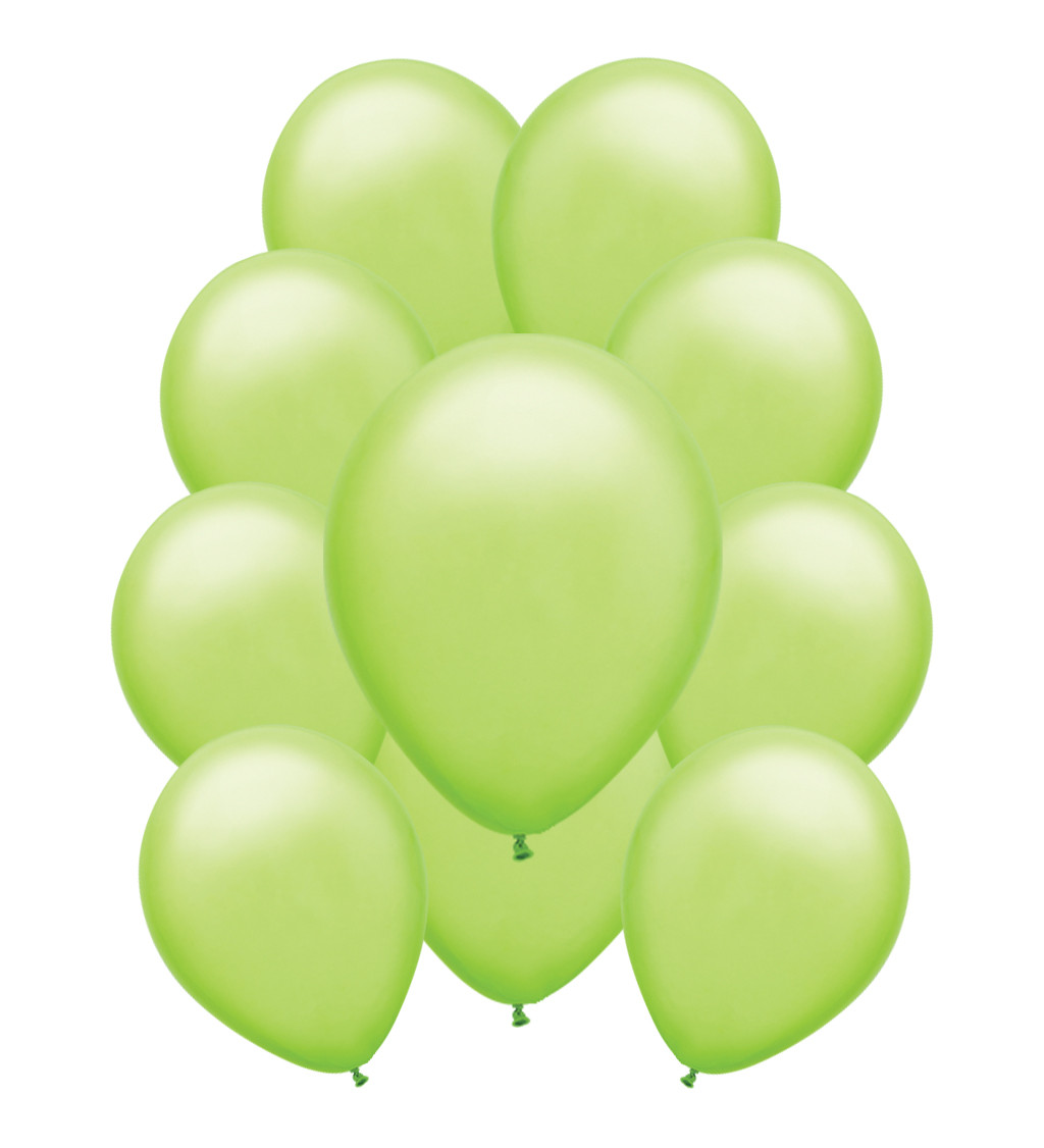 Latexové balónky pastelové světle zelené