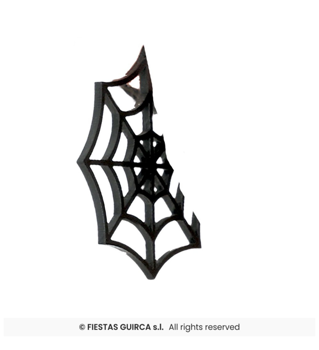 Naušnice černé pavučinky