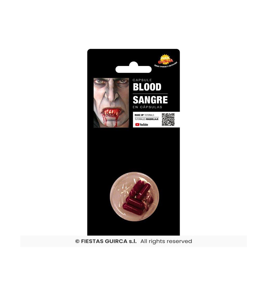 Kapsle s krví