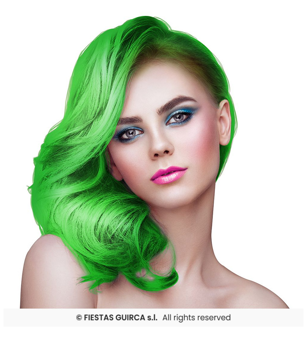 Sprej na vlasy zelený