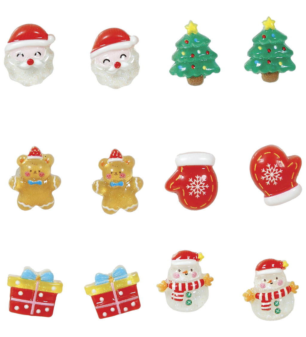 Sada náušnic - Vánoční mix