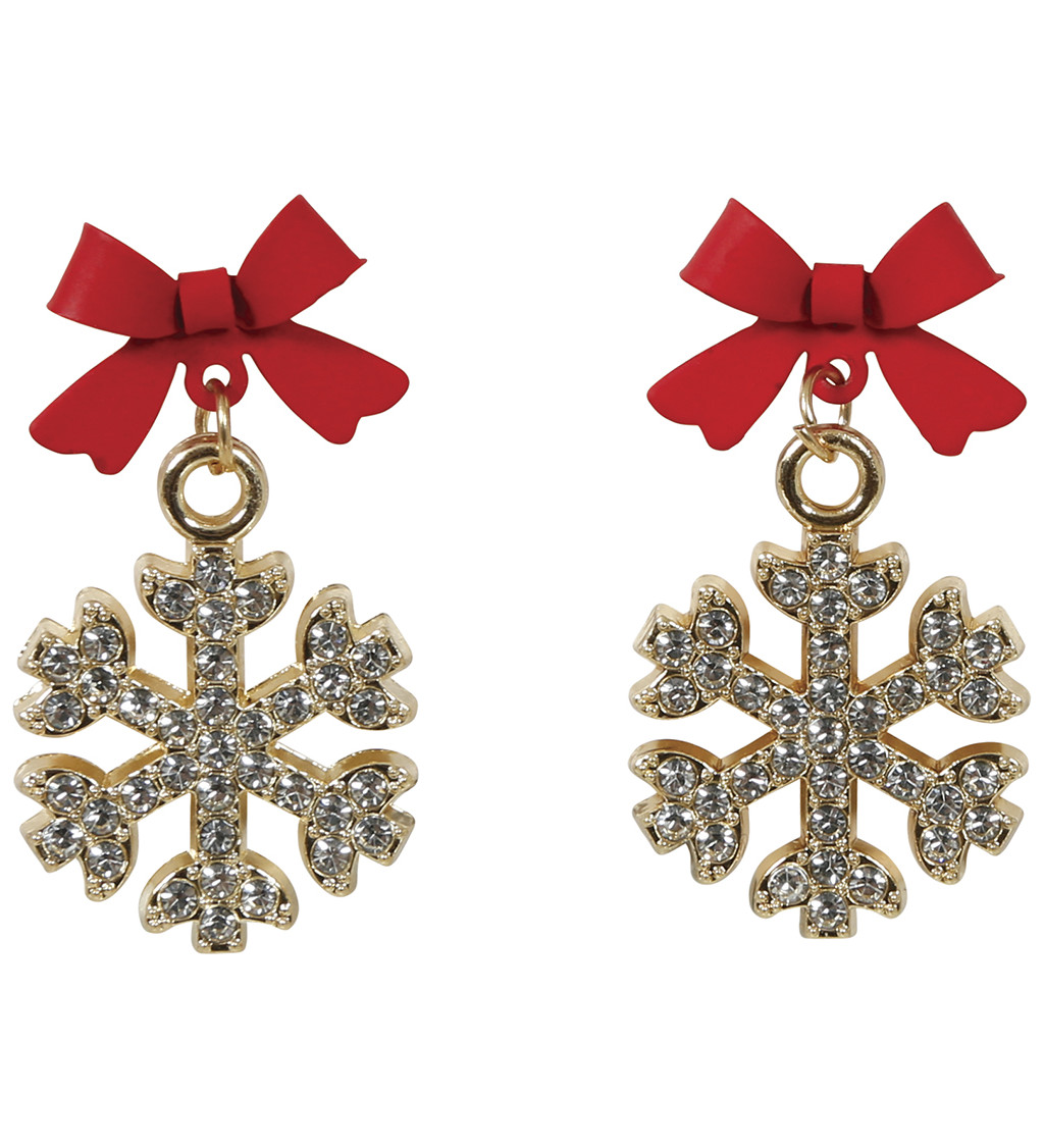 Náušnice - sněhové vločky