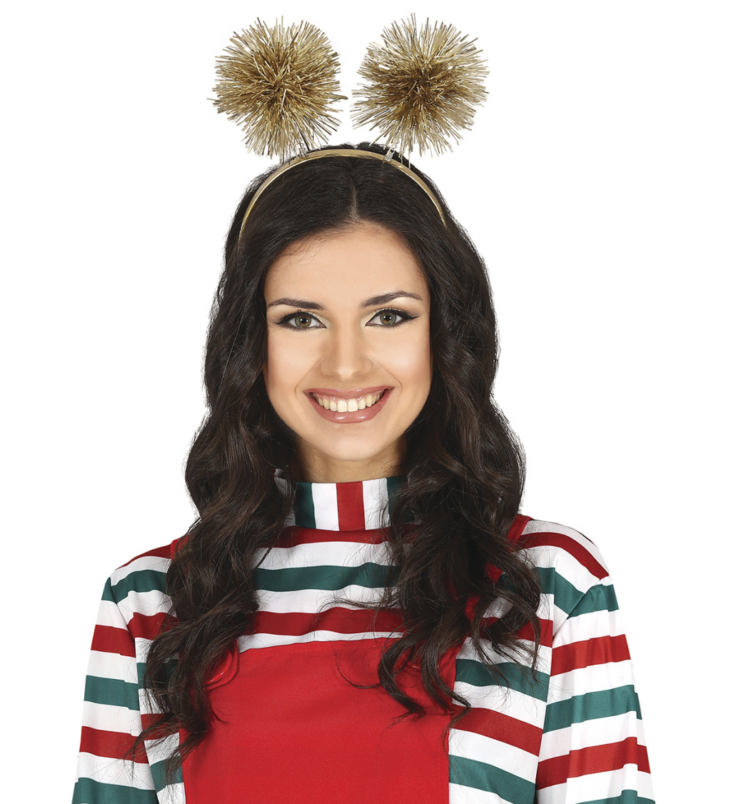 Čelenka s třásněmi zlatá