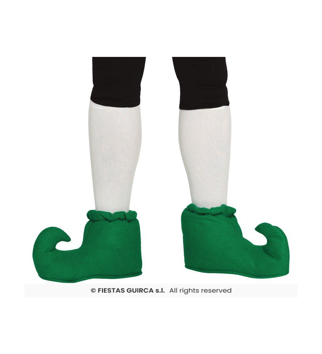 Elfí boty - zelené