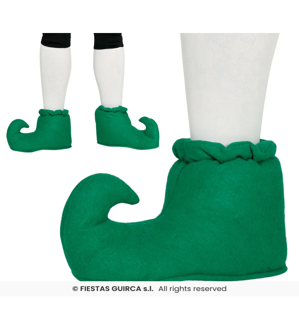 Elfí boty - zelené
