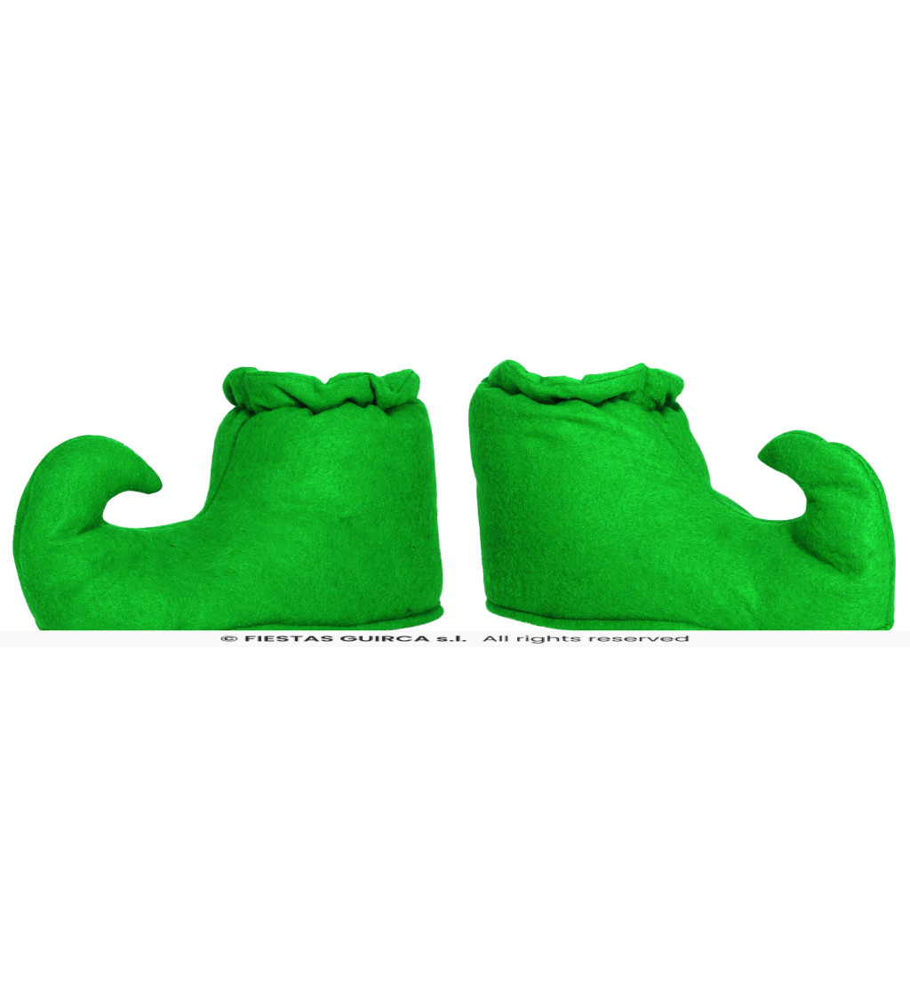 Elfí boty - zelené