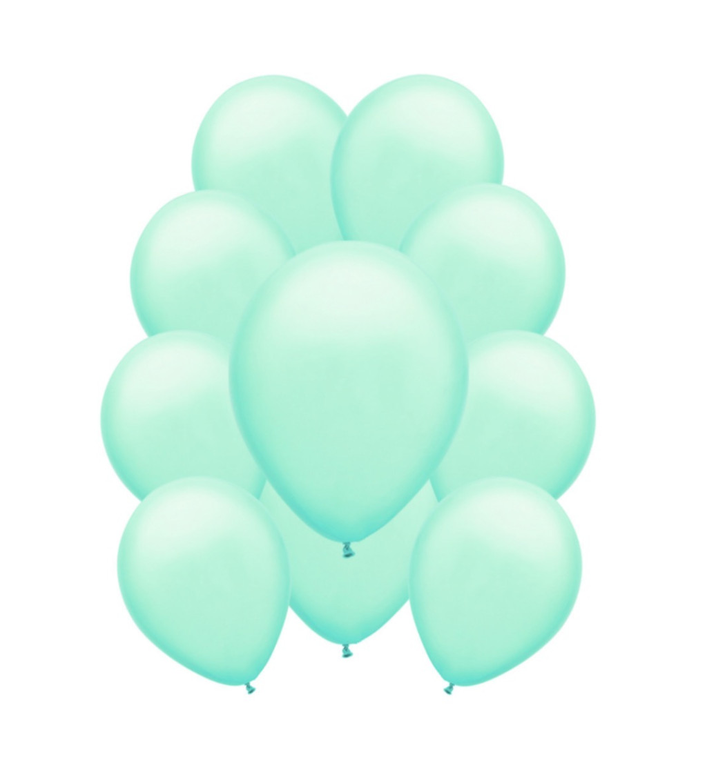 Latexové balónky pastelové baby zelené