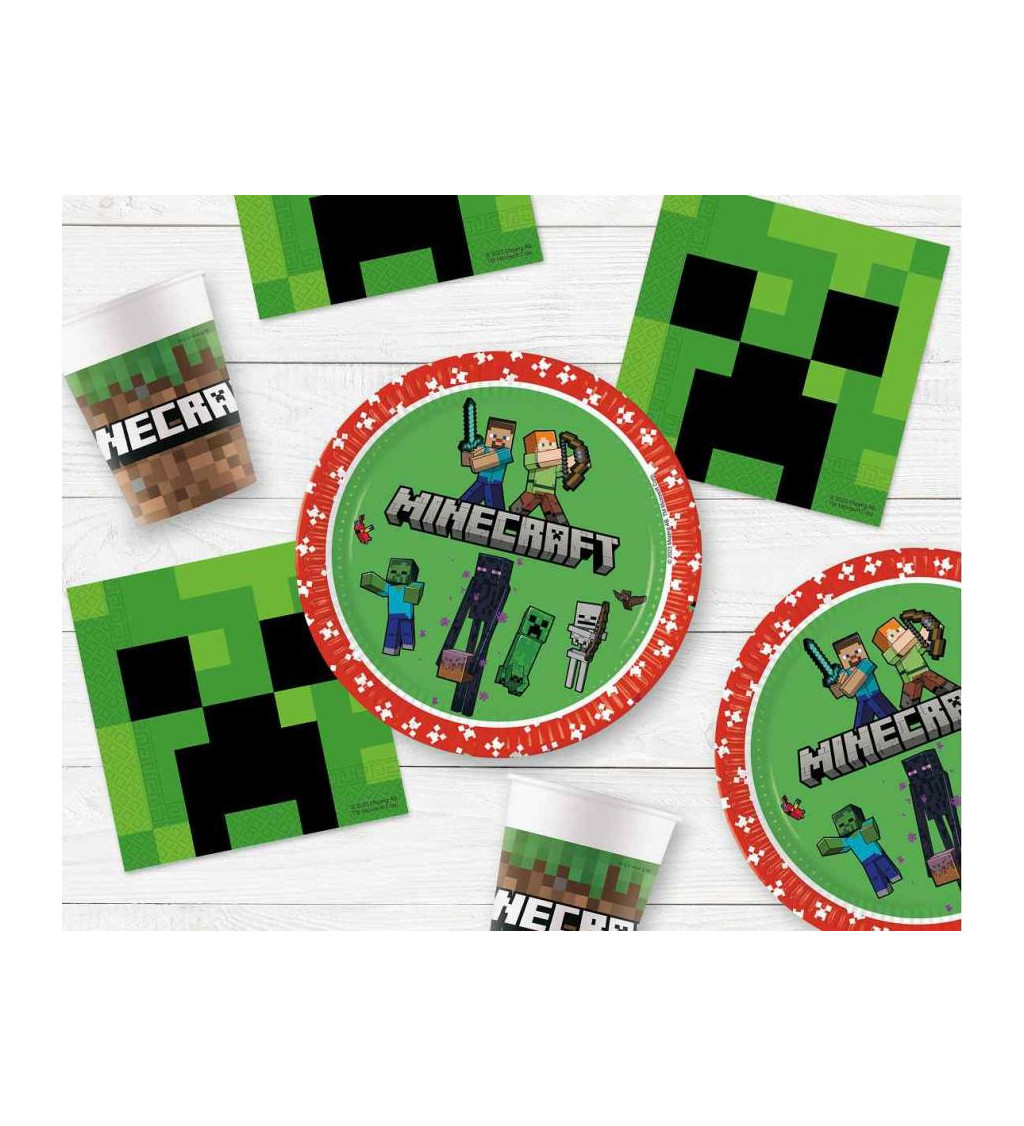 Papírové ubrousky Minecraft