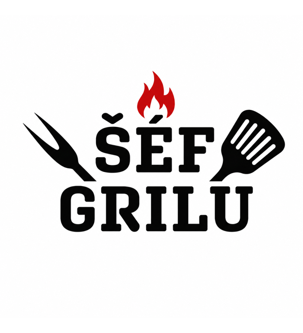 Zástěra černá nápis - Šéf grilu