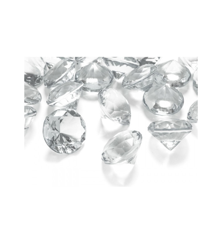 Diamanty MEGA - Průhledné