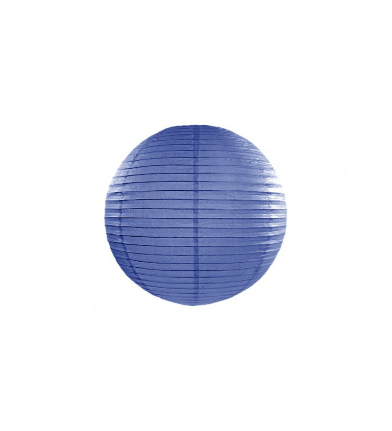 Papírový lampion II 35 cm - Tmavě modrý