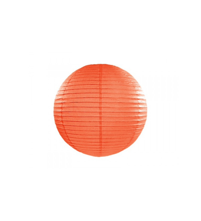 Papírový lampion II 35 cm - Oranžový