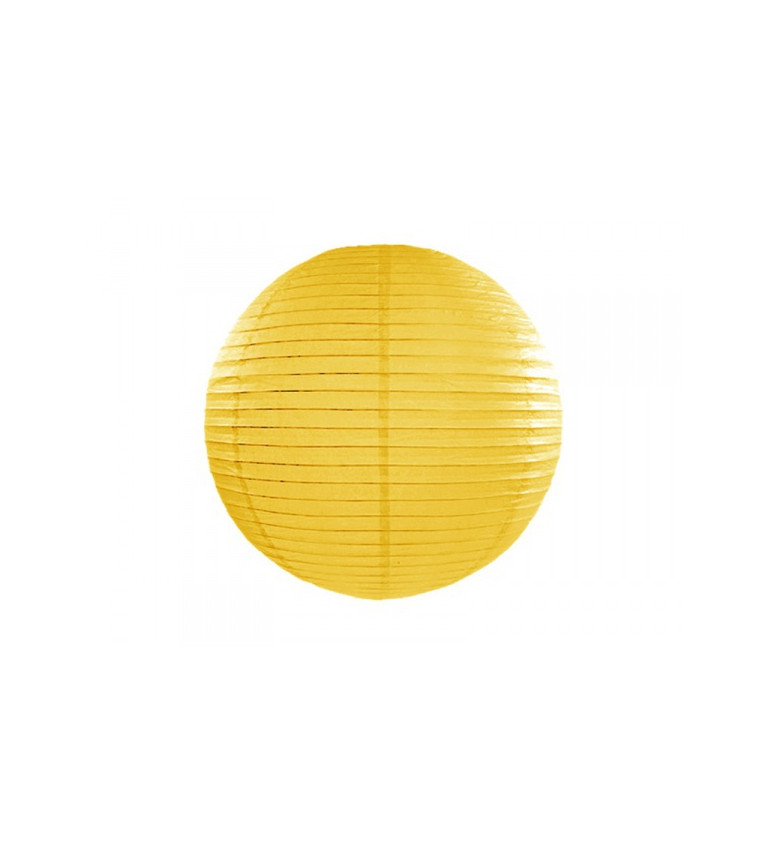 Papírový lampion II 35 cm - Žlutý